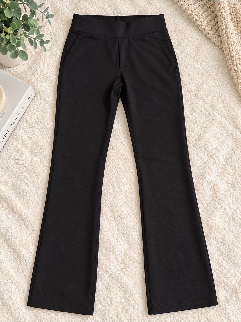 Quince Ultra-Stretch Ponte Straight Leg Pants